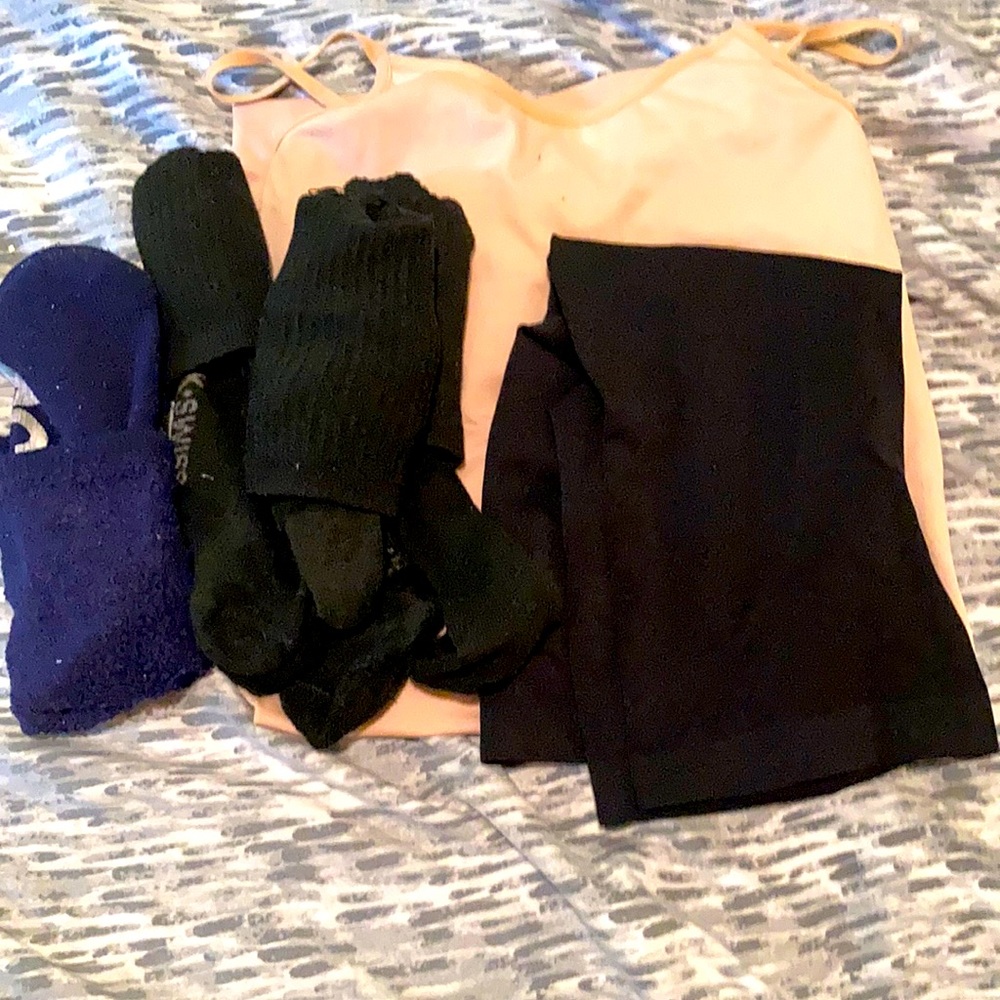 Nude and black under garments